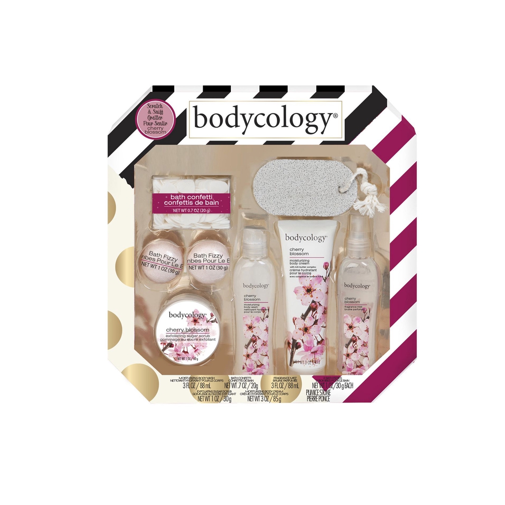 [EXCLUSIVE GIFT SET] Bodycology Cherry Blossom Holiday Confetti Bath Set Shopee Philippines