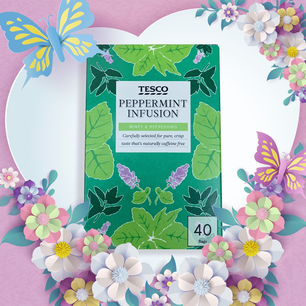 Tesco Peppermint Infusion 40 Teabags Shopee Philippines