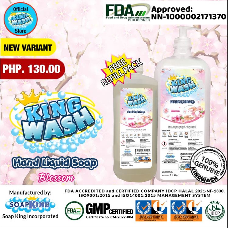 Hand Liquid Soap, Hand Soap, Kingwash Hand Liquid Soap, King Wash Hand