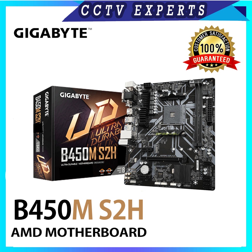 Gigabyte B450M S2H Ultra Durable Motherboard ( AMD Socket AM4) mATX