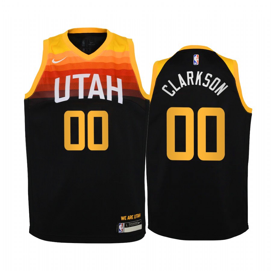 Men's Utah Jazz 00 Jordan Clarkson City Jersey Full Sublimation 3D