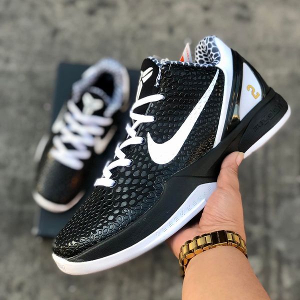 Kobe 6 Mambacita Black White Basketball Shoes for Men High Quality OEM