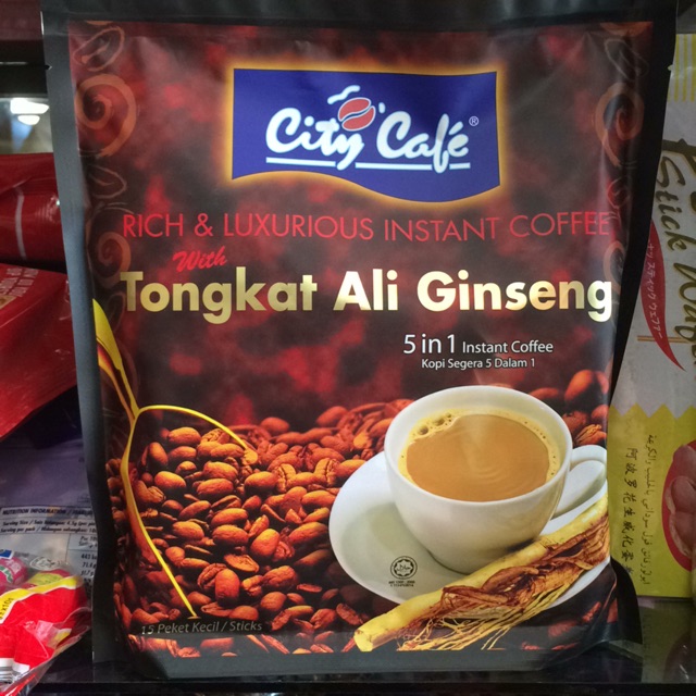City Cafe Tongkat Ali Ginseng 5in1 Instant Coffee 450g Shopee Philippines