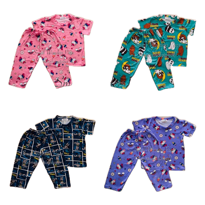 NEW! !CUTE PAJAMA TERNO SLEEPWEAR Cotton Spandex Direct Tahian wholesale & retail Shopee