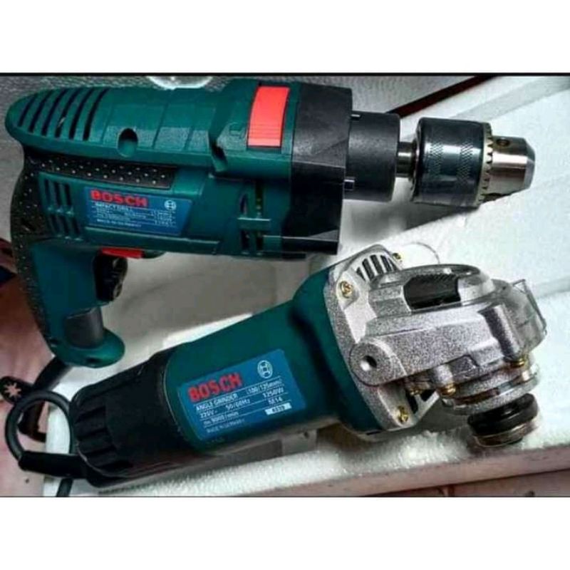 Bosh 2 in 1 impact drill and angle grinder Germany made Shopee