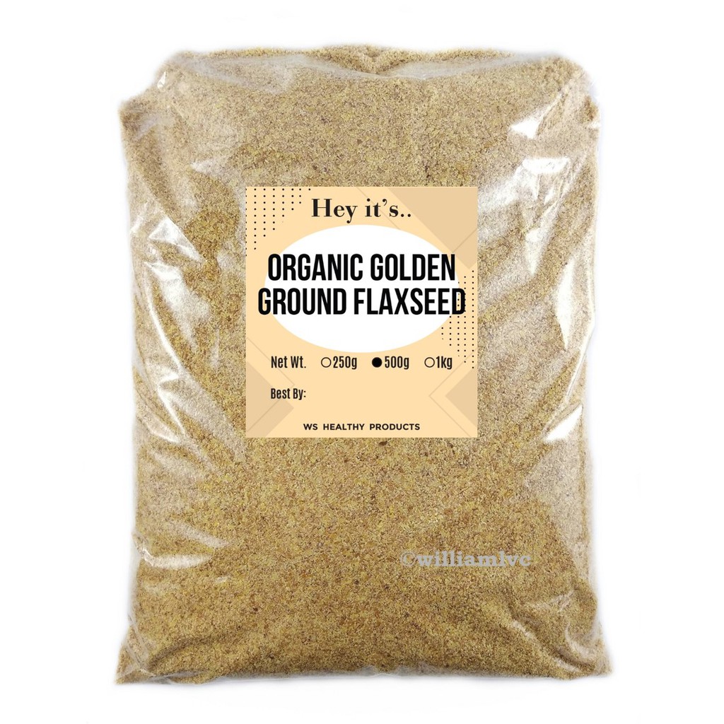 Organic Golden Ground Flaxseed Meal (500g/1kg) Shopee Philippines