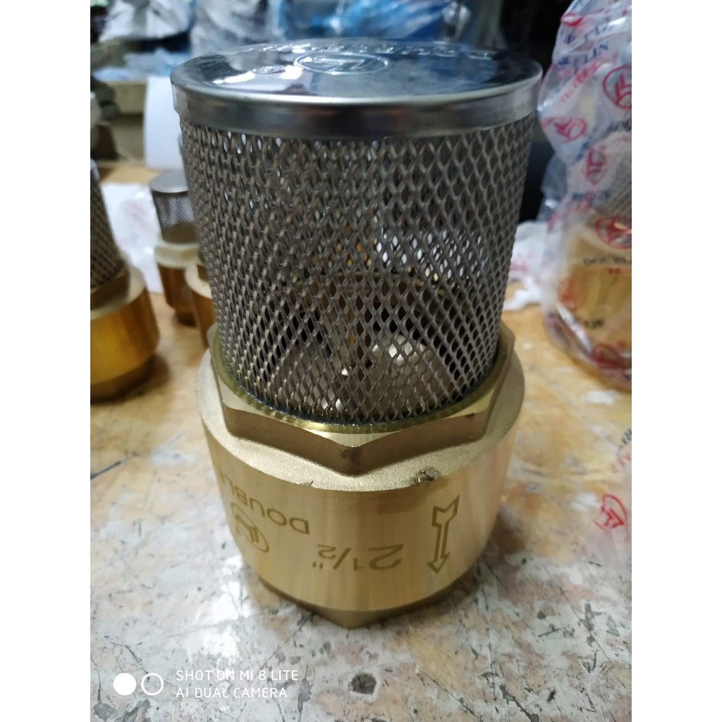 Brass Doublelin Drat Foot Valve 2 "(inch) Shopee Philippines