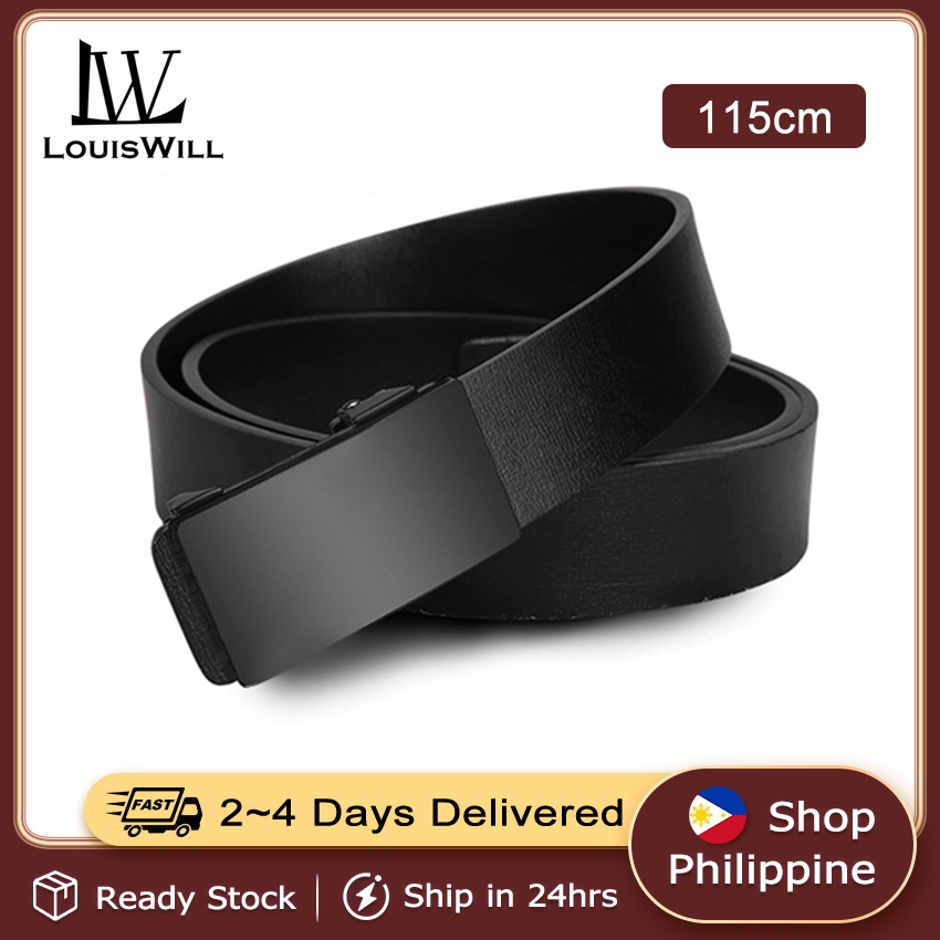 LouisWill Belt for Men Original Leather Belt Buckle Belt for Men Waist