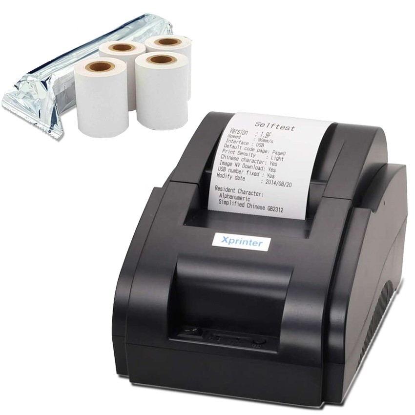 Xprinter Thermal Receipt Printer XP58IIH W/ 58mm*45mm Thermal Paper