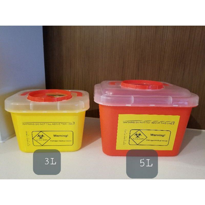 5L Sharp/Needle Biohazard Disposal Container 5L Shopee Philippines