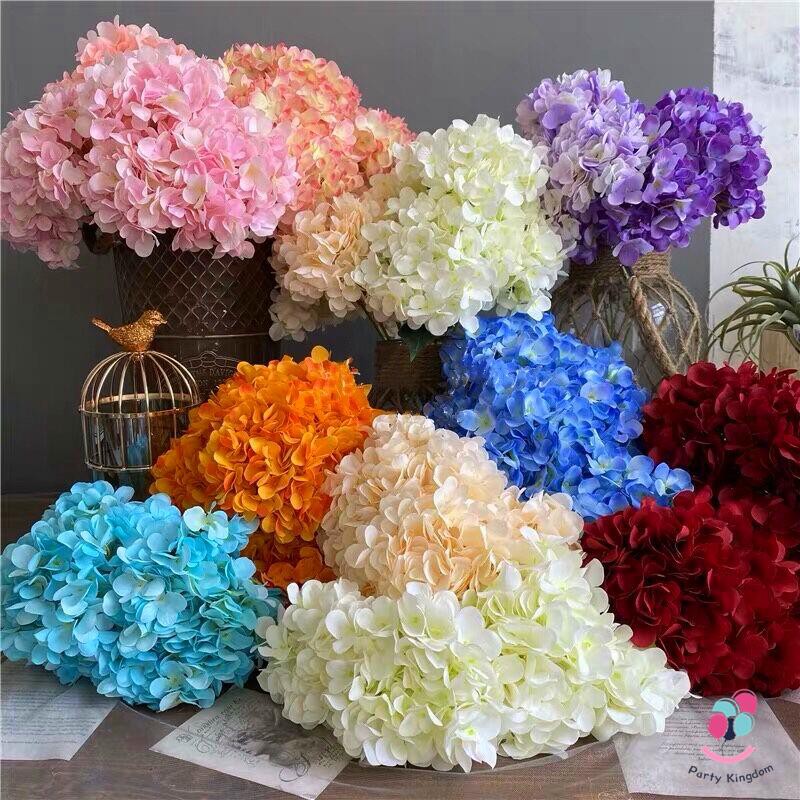 1Pcs Artificial Big Hydrangea Bouquet Flower Silk Flowers Home Wedding