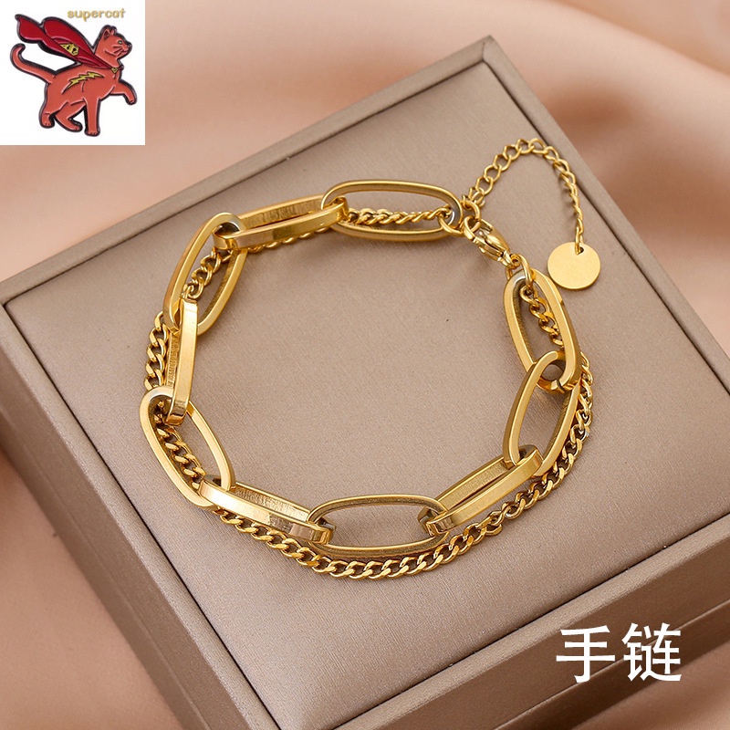Original 18K Saudi Gold Pawnable Double Thick Bracelet for Women Shopee Philippines