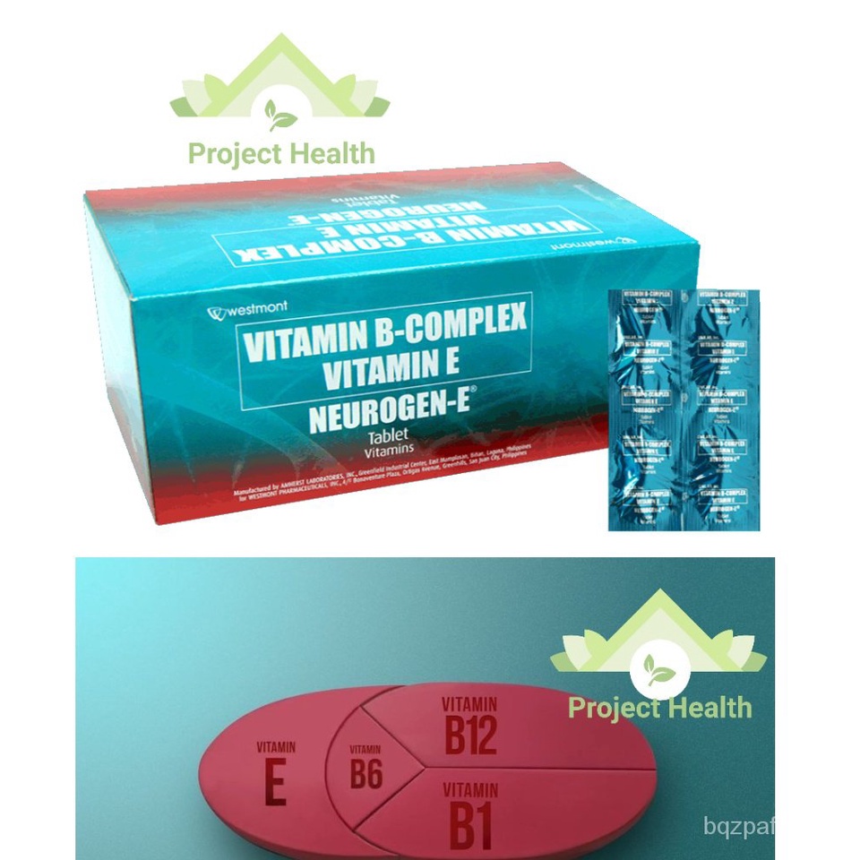 NEUROGEN E Vitamin B Complex + Vitamin E 20 Tablets Multivitamins for