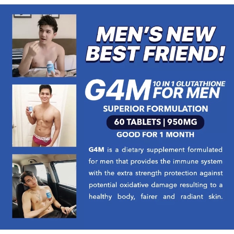 G4M Glutathione for Men and BeauOxi White C Vitamin C and Rose hips Bundle only ₱2,200
