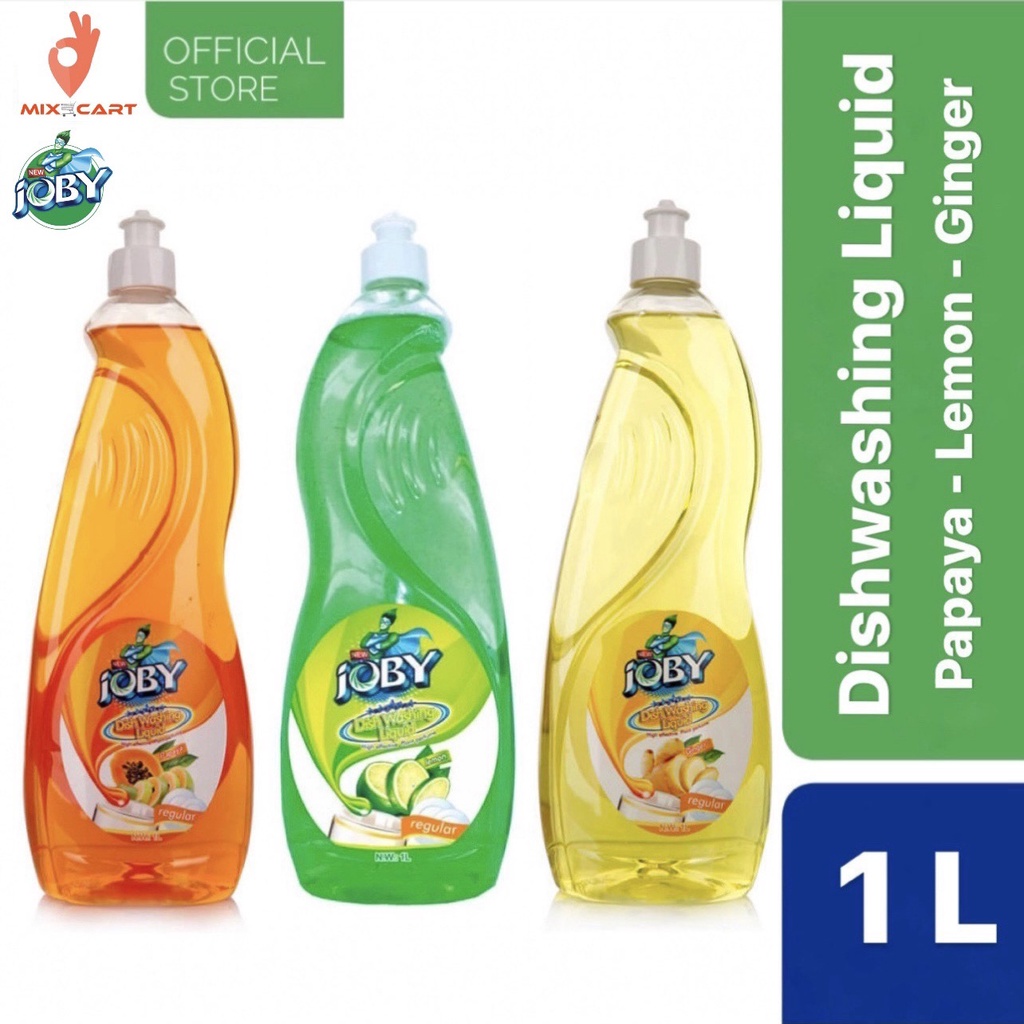 Joby Dishwashing Liquid Papaya, Lemon & Ginger Scent 1 Liter Shopee