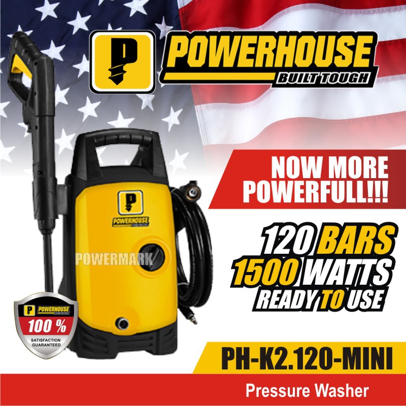 POWERHOUSE PHK2.120MINI Pressure Washer 120 bars (1,500 Watts