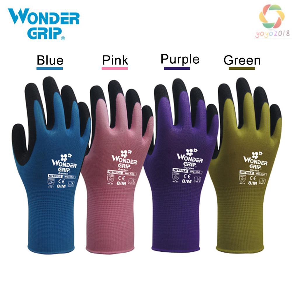Wonder Grip Gardening Safety Glove Nylon With Nitrile Coated Work Glove