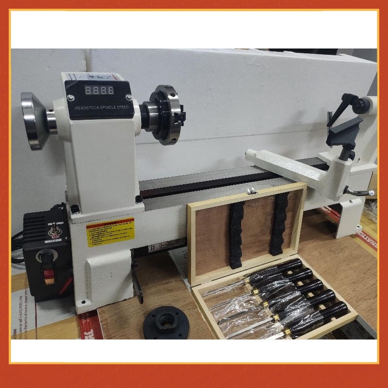 1218VD Mini Wood Turning Lathe Machine with Accessories Shopee