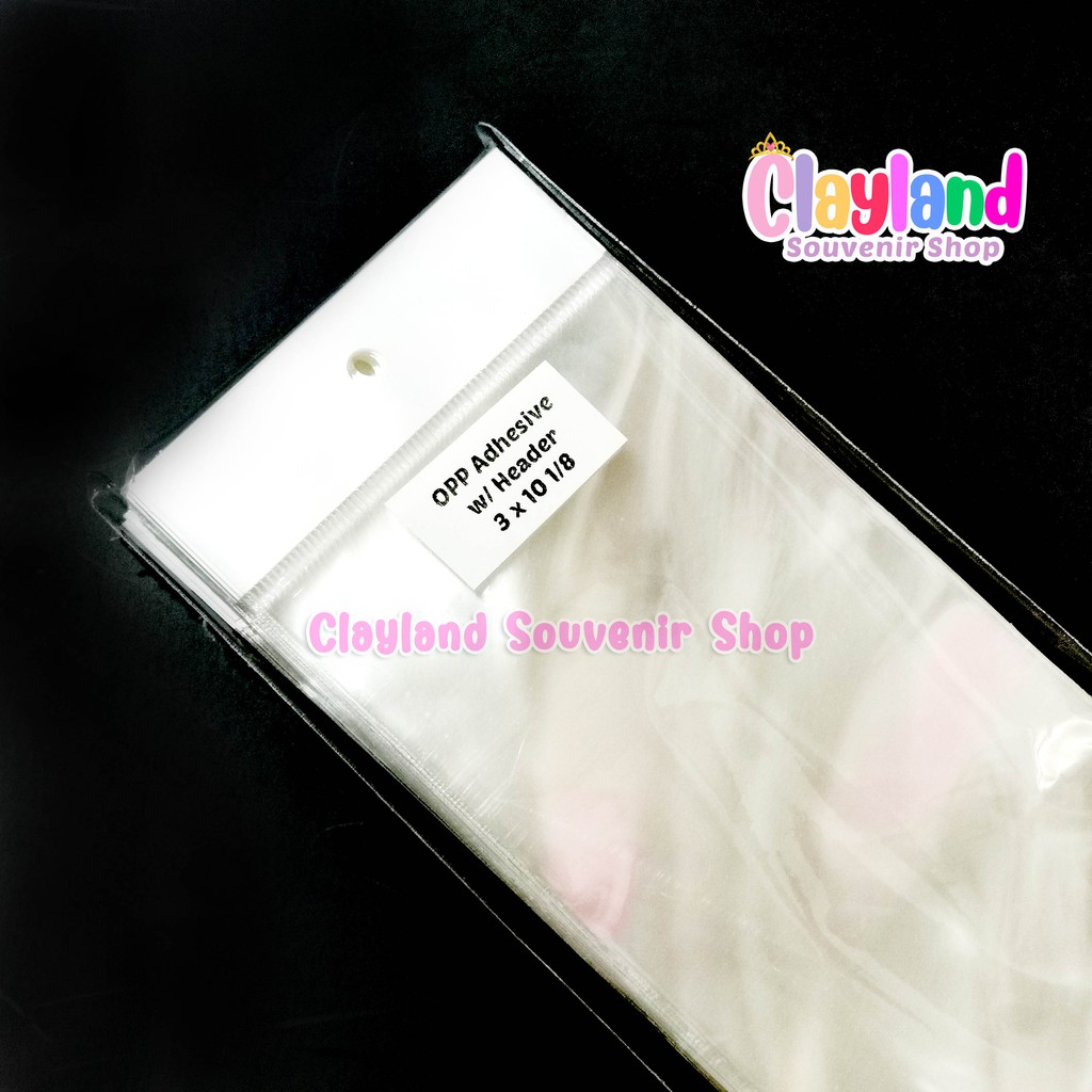 OPP Header Plastic Liner With Adhesive and Hole Hang [Part 3] Shopee