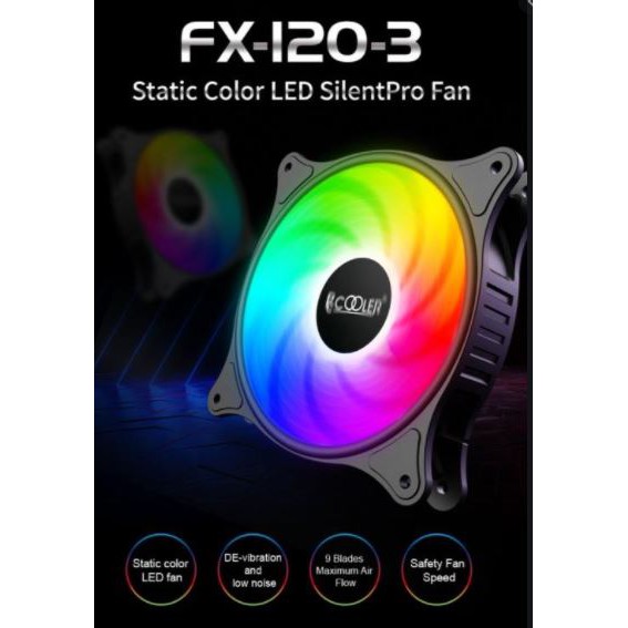 PC Cooler Halo FX1203 Dynamic ColorCase Fan Shopee Philippines