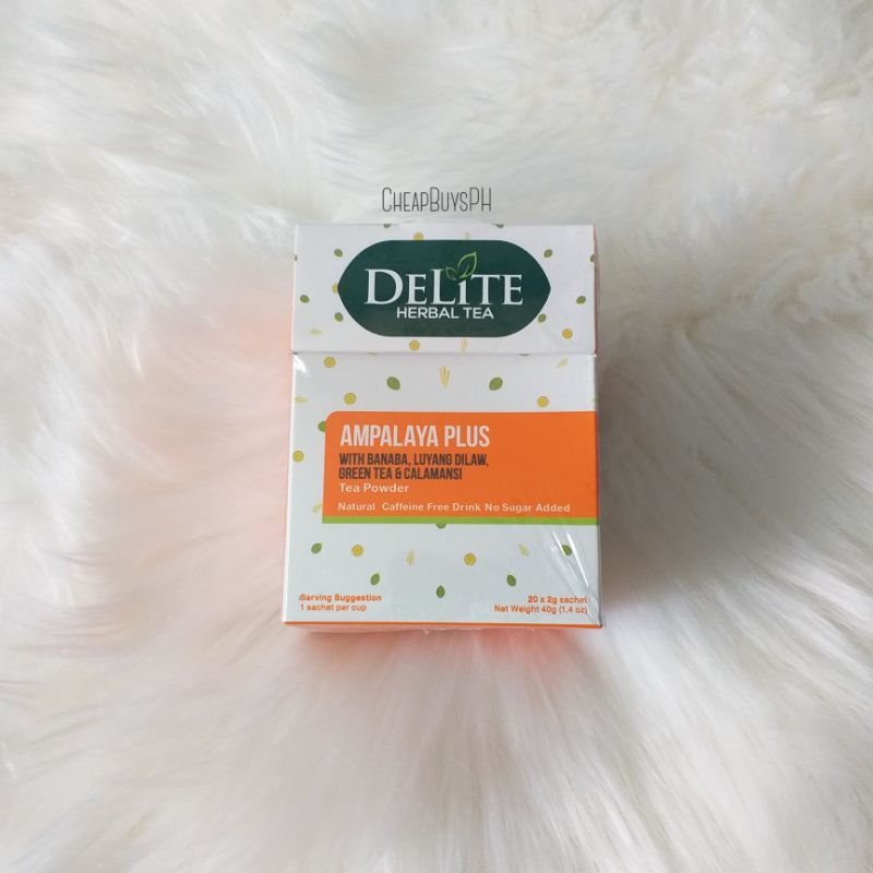 Delite Herbal Tea (Ampalaya Plus, Salabat, Turmeric Ginger) Shopee