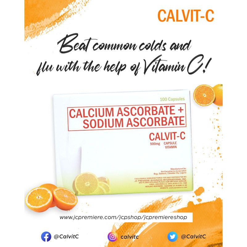 Calvit C (Calcium Ascorbate + Sodium Ascorbate) Shopee Philippines