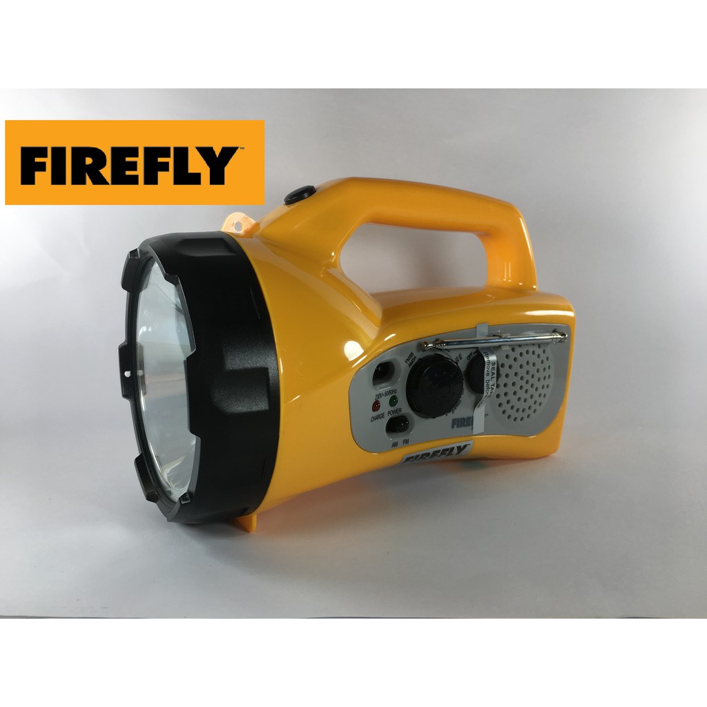Firefly Powerful LED Torch Lamp with AM/FM Radio (FEL548) Shopee