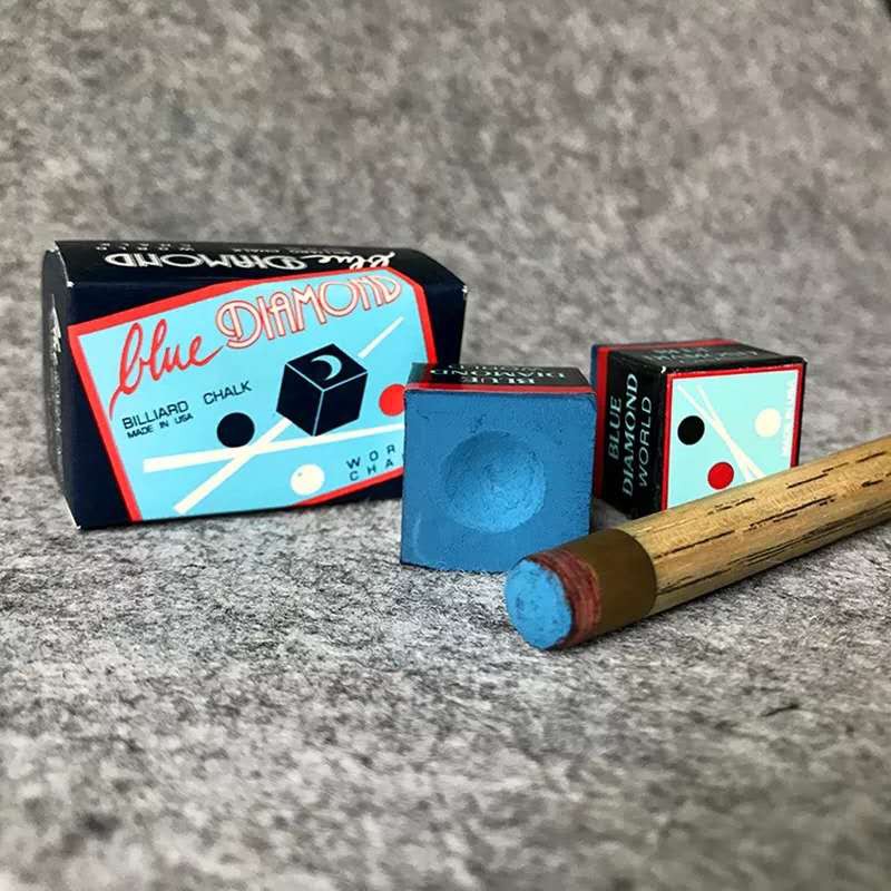 2pcs/set Blue Diamond Billiard Chalk Billiards Snooker Accessories Oily