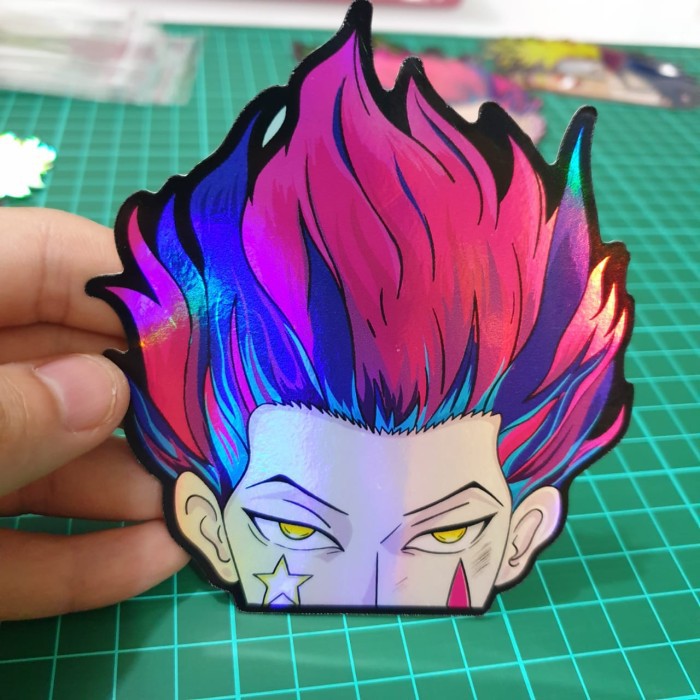 Waterproof Holographic Hisoka Hunter x Hunter Anime Sticker 10cm for