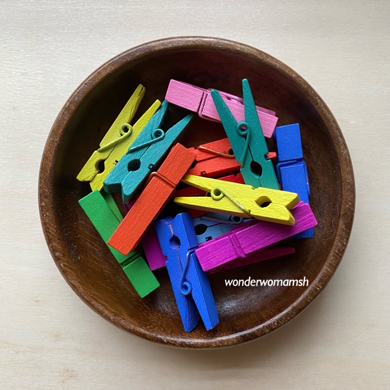Wooden Clothespin for Montessori Activities Small 10pcs Shopee