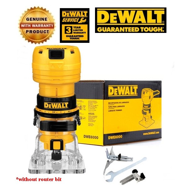DeWALT Original DWE6000 Mini Router / Laminate Trimmer Shopee Philippines