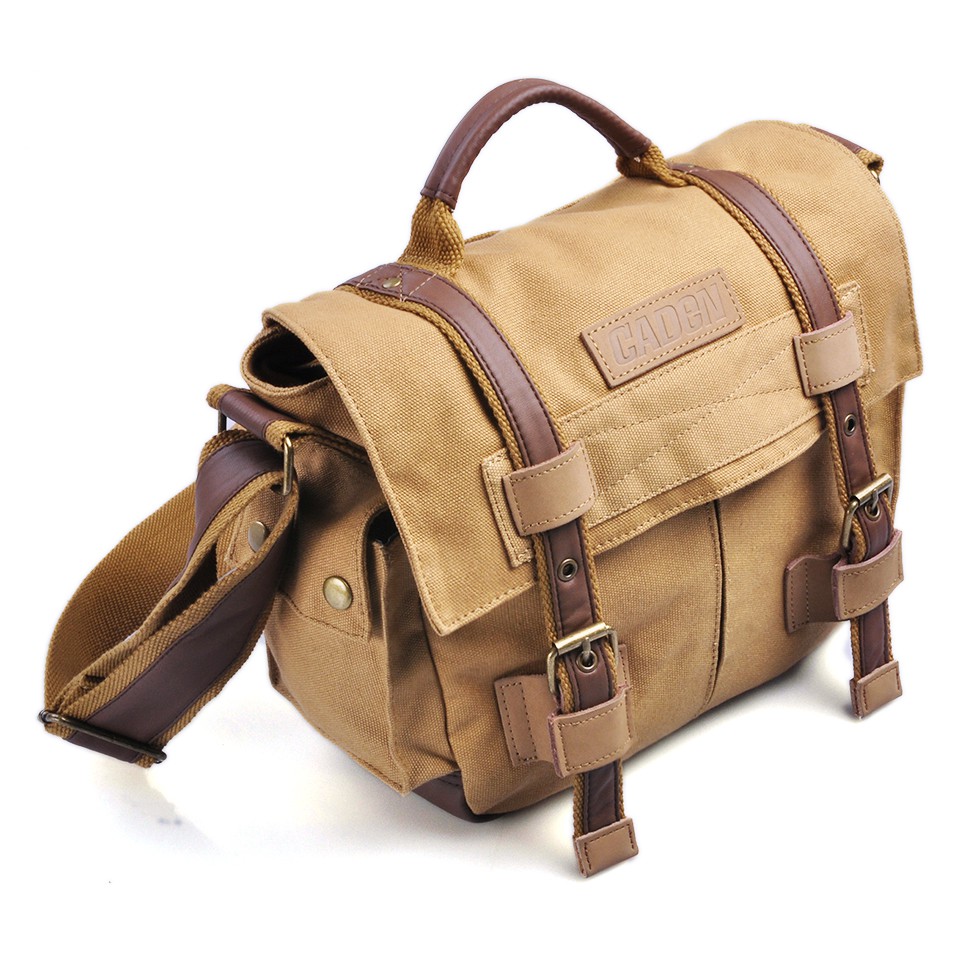 CADEN F3 Canvas Camera Leisure Messenger Bag for DSLR Camera Shopee
