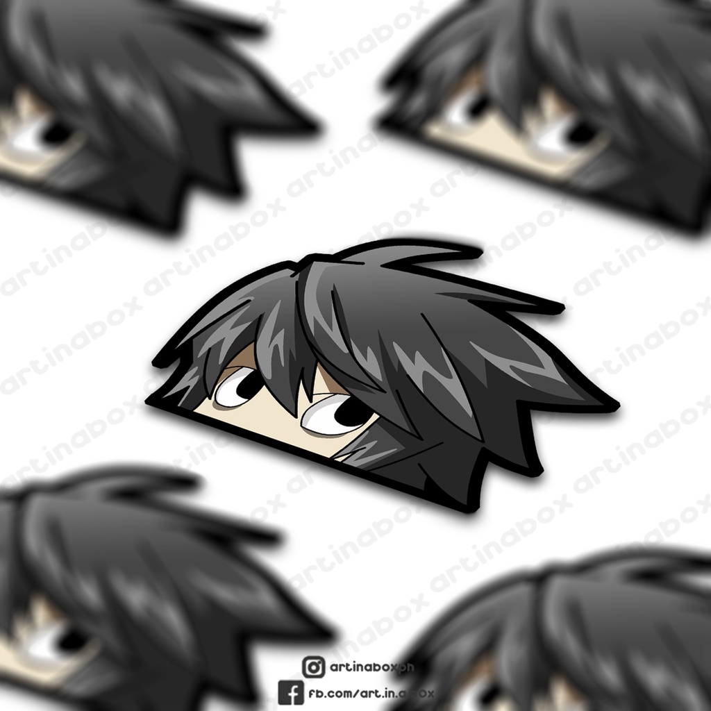 L Lawliet Death Note Peeking Sticker Shopee Philippines