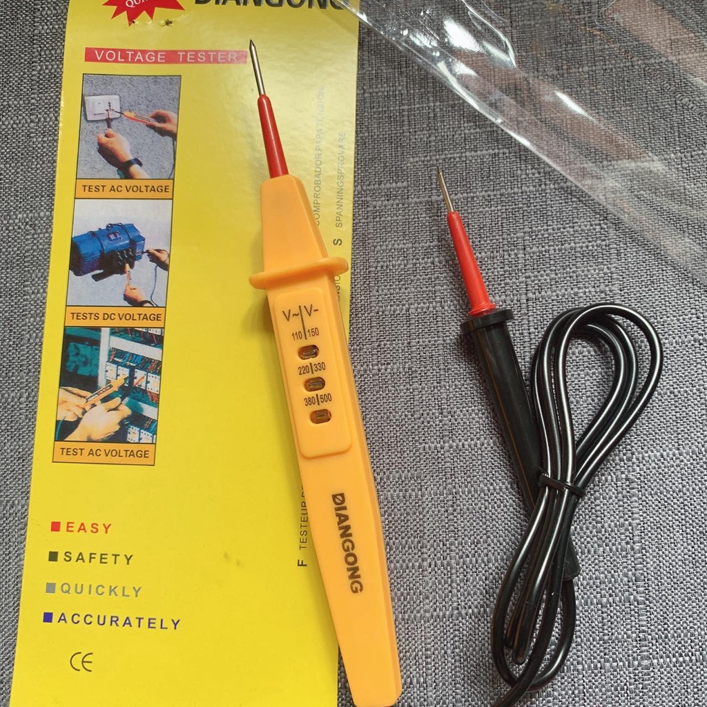 Diangong Voltage tester AC DC Automobile test pen test light detector