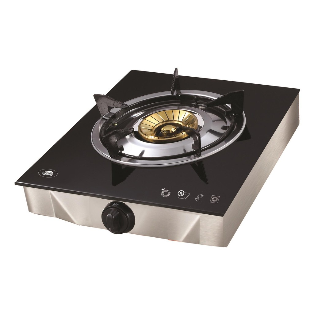 Kyowa Glass Top Single Burner Gas Stove (Black) KW3563 Shopee