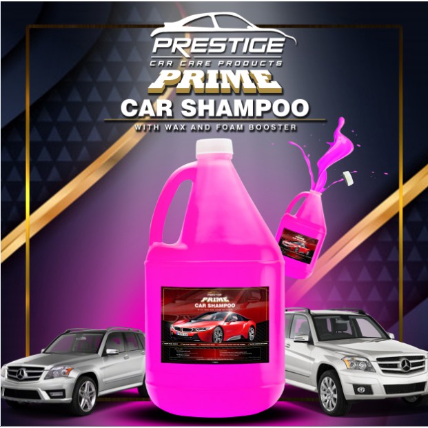 Prestige PRIME Car Shampoo with Wax and Foam Booster 1 Gallon Shopee