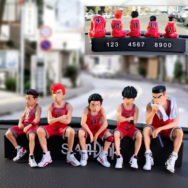In Stock 5Pcs/Set Creativity Anime Cartoon Character Action Figure Slam Dunk Car Decoration Toys Sakuragi Hanamichi Figma Toys | Shopee Philippines