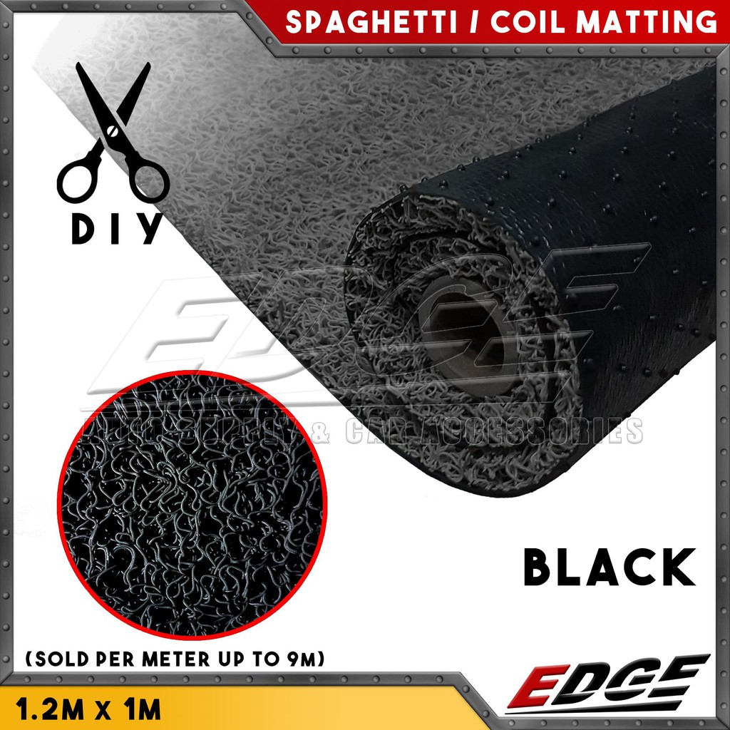 (13mm) Universal SPAGHETTI / COIL Rubber Matting 1 METER // car mat