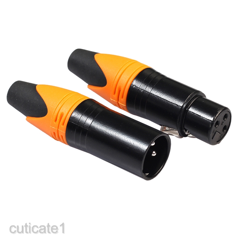 5 pair XLR 3 Pin Male & Female Plug Audio Microphone Cable Connector