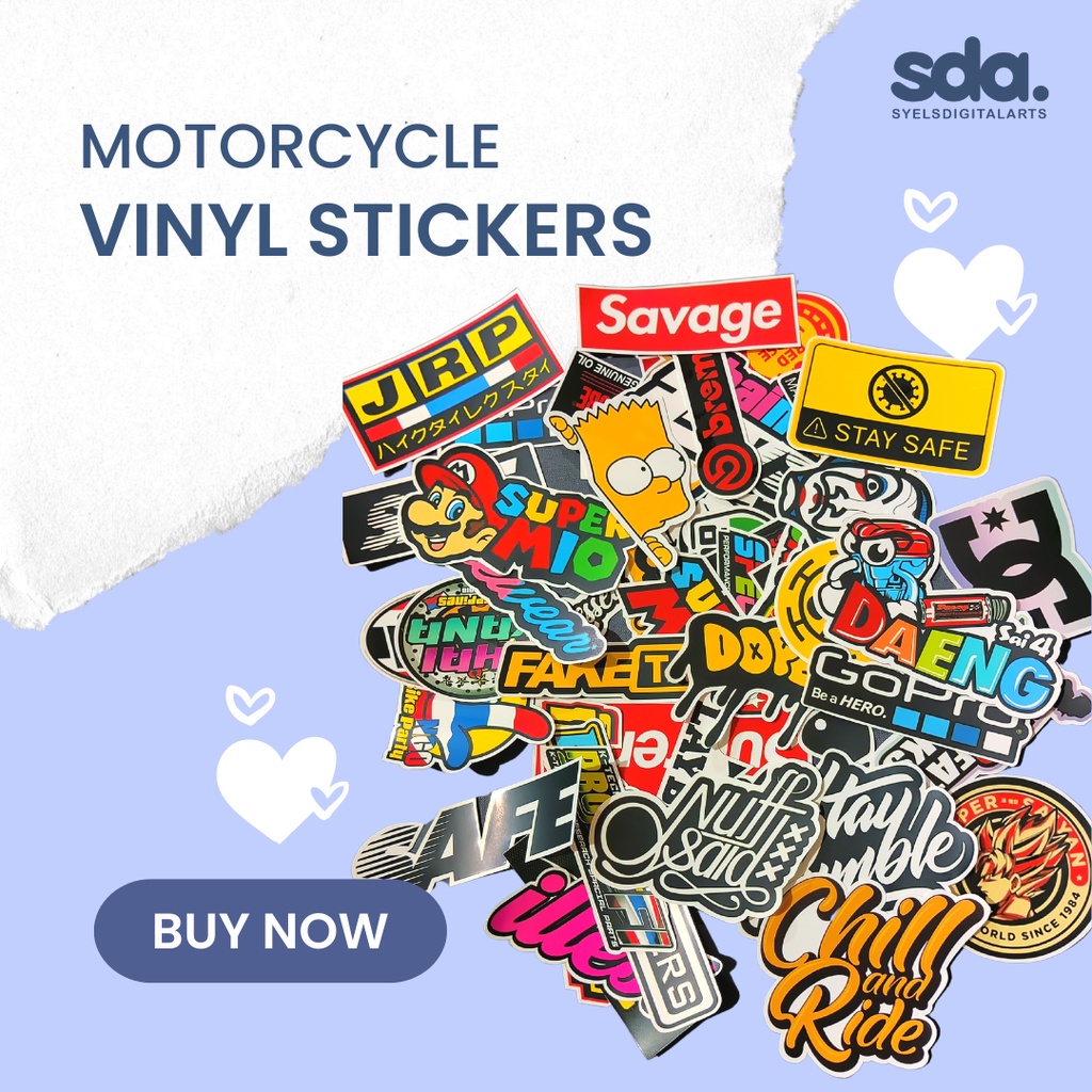 Motorcycle Vinyl Stickers / SDA Shopee Philippines