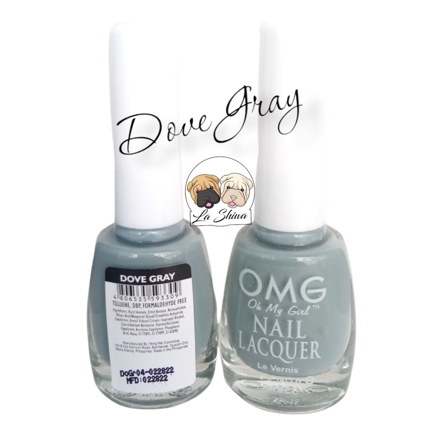 OMG Nail Polish Dove Gray 10mL New color collection Shopee Philippines