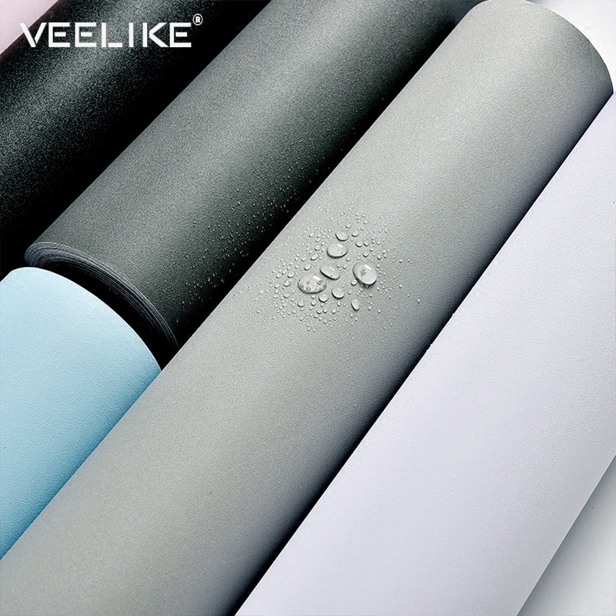 10M 3D Waterproof Matte Wallpaper Self adhesive Removable Solid Color Vinyl Wall Stickers Home