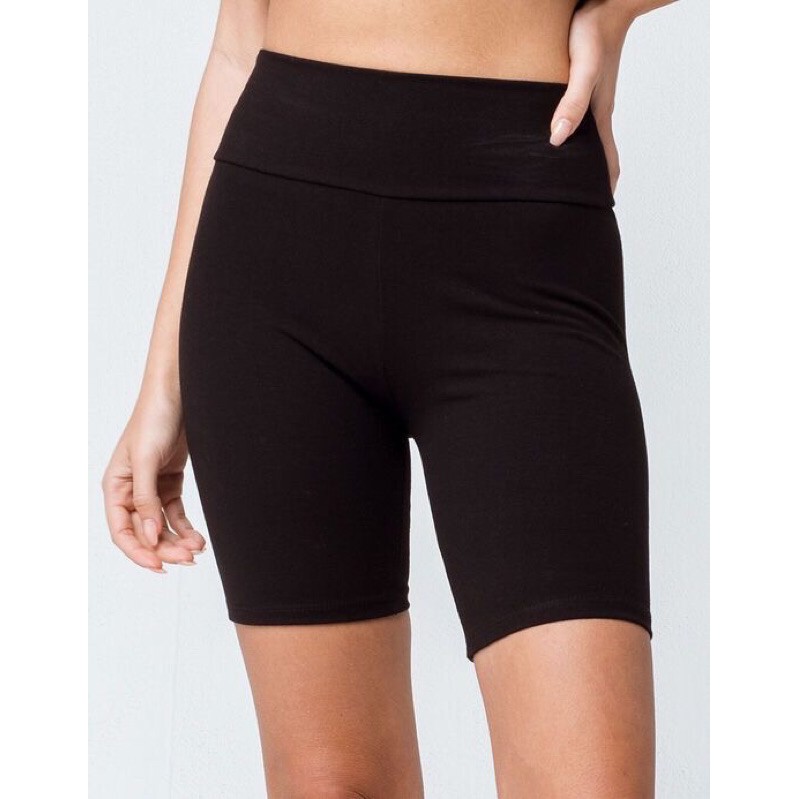 HIGH WAIST BIKER SHORTS WITH THICK WAIST BAND FOR SUPPORTneon and