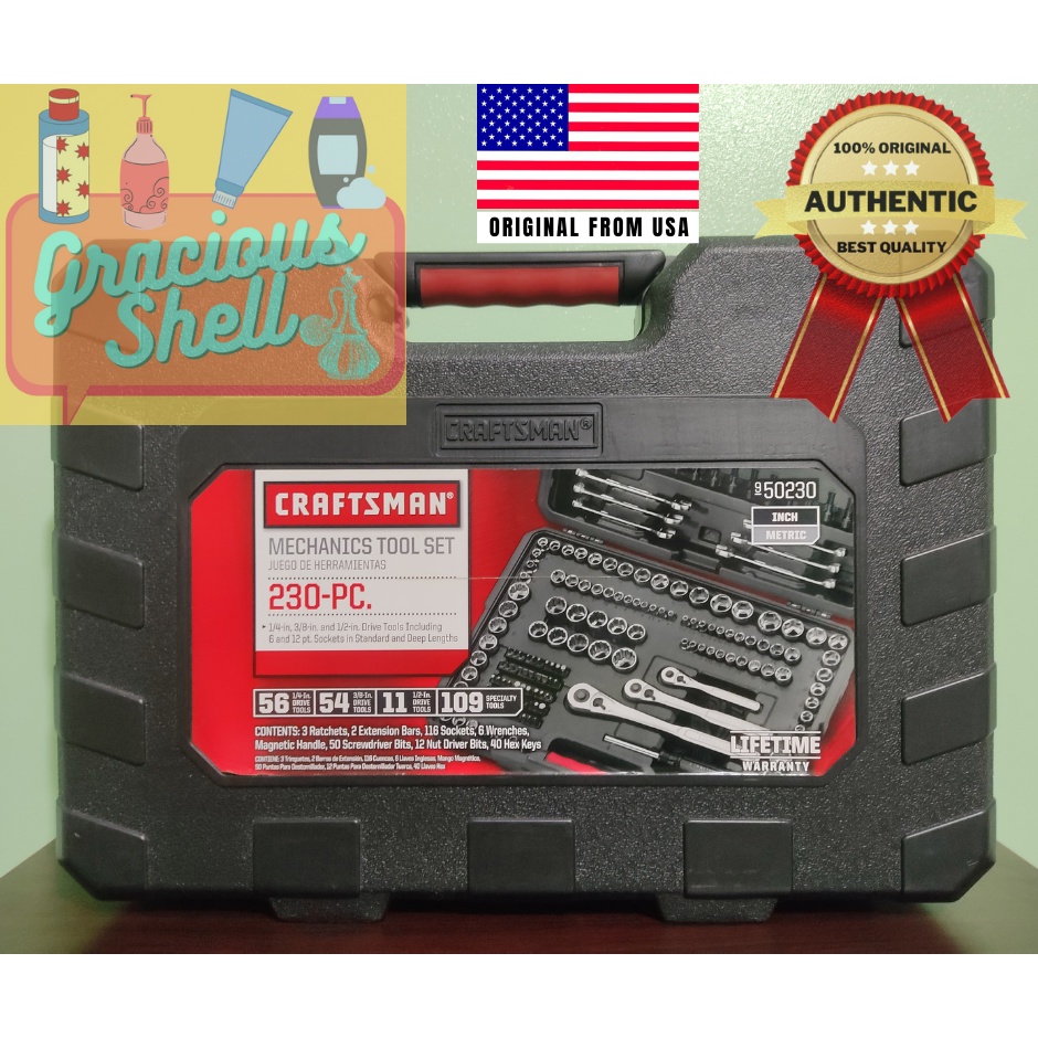 Authentic Original Craftsman 50230 230PC Standard Inch&Metric
