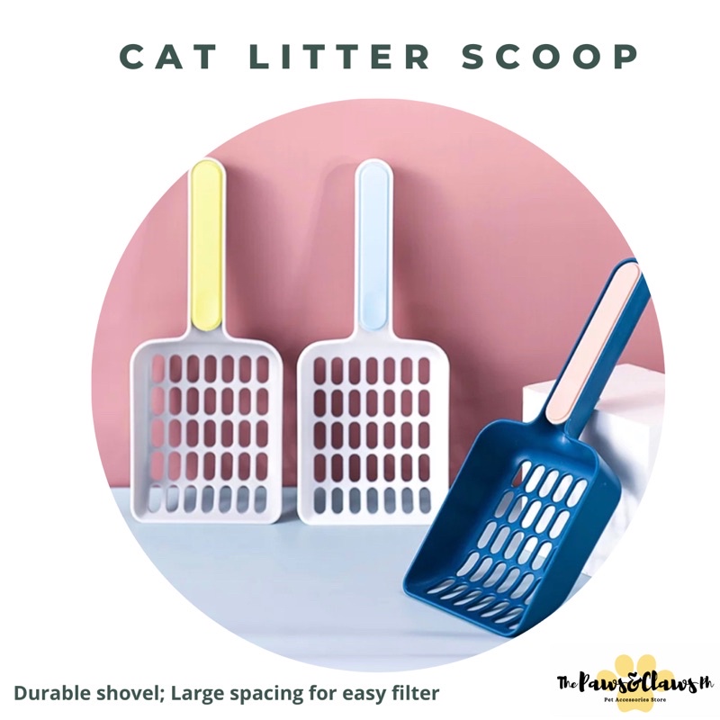 Durable Cat Litter Scoop Cat Litter Shovel with Hidden Hook Easy Filter