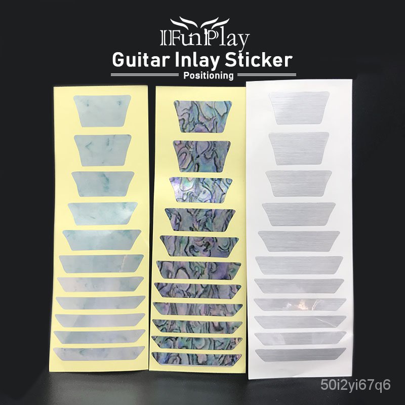 DIY Electric Acoustic Guitar Inlay Sticker Positioning Imitation