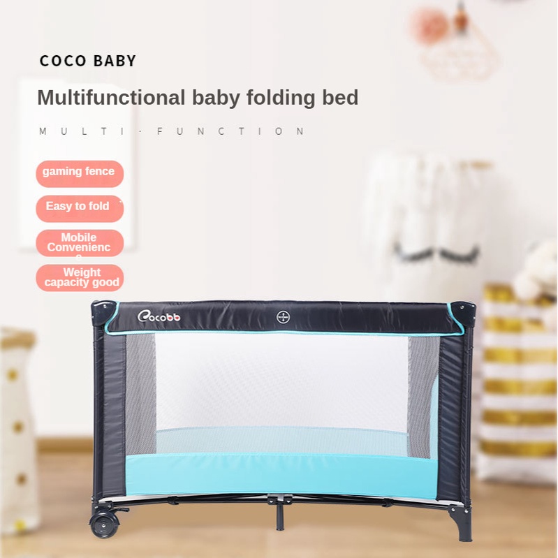 Cocobb Pack and Play Portable Playard, Push Button Compact Fold