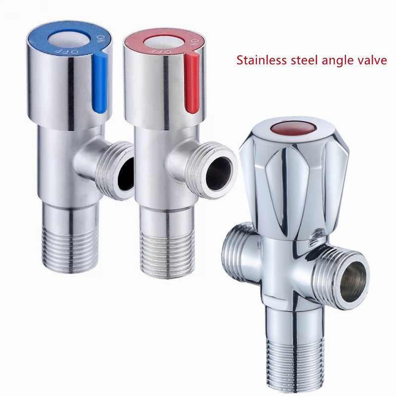 SUS304 stainless steel angle valve thickened triangle valve cold and