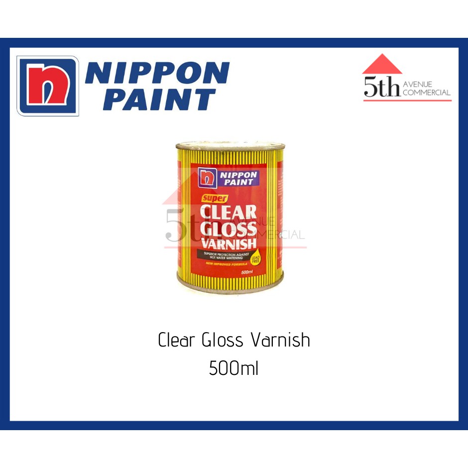 NIPPON PAINT Clear Gloss Varnish 500ml Shopee Philippines