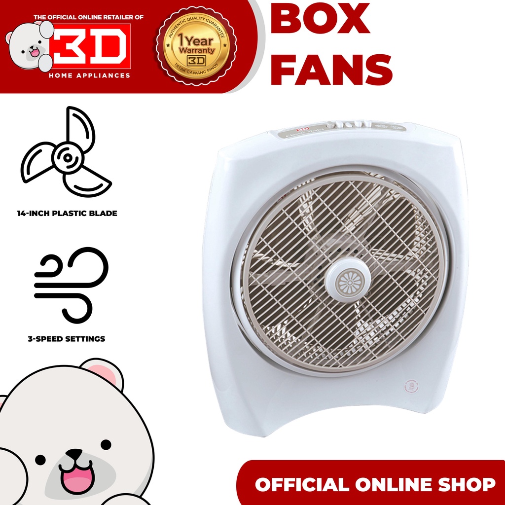3D Box Fan Classic Model (BF35CM) Shopee Philippines